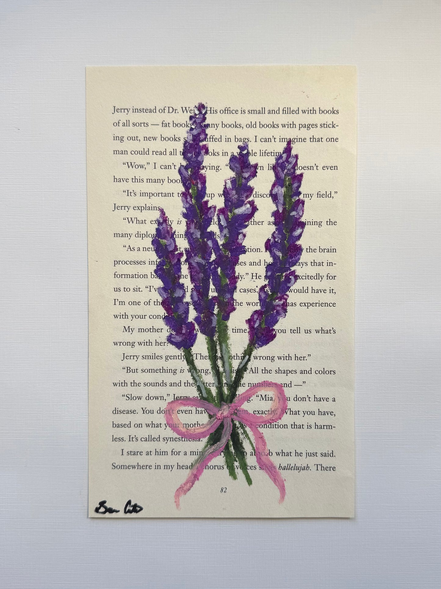 Lavender Book Page