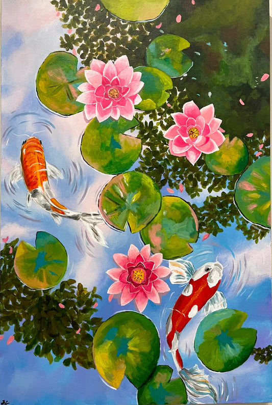 Koi Fish Original Painting