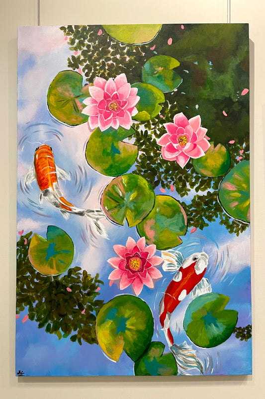 Koi Fish Original Painting