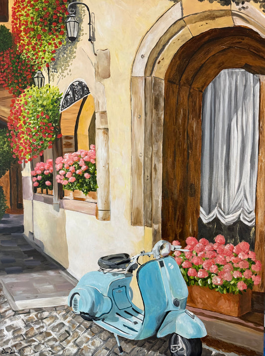 SOLD- Streets of Italy Original Painting