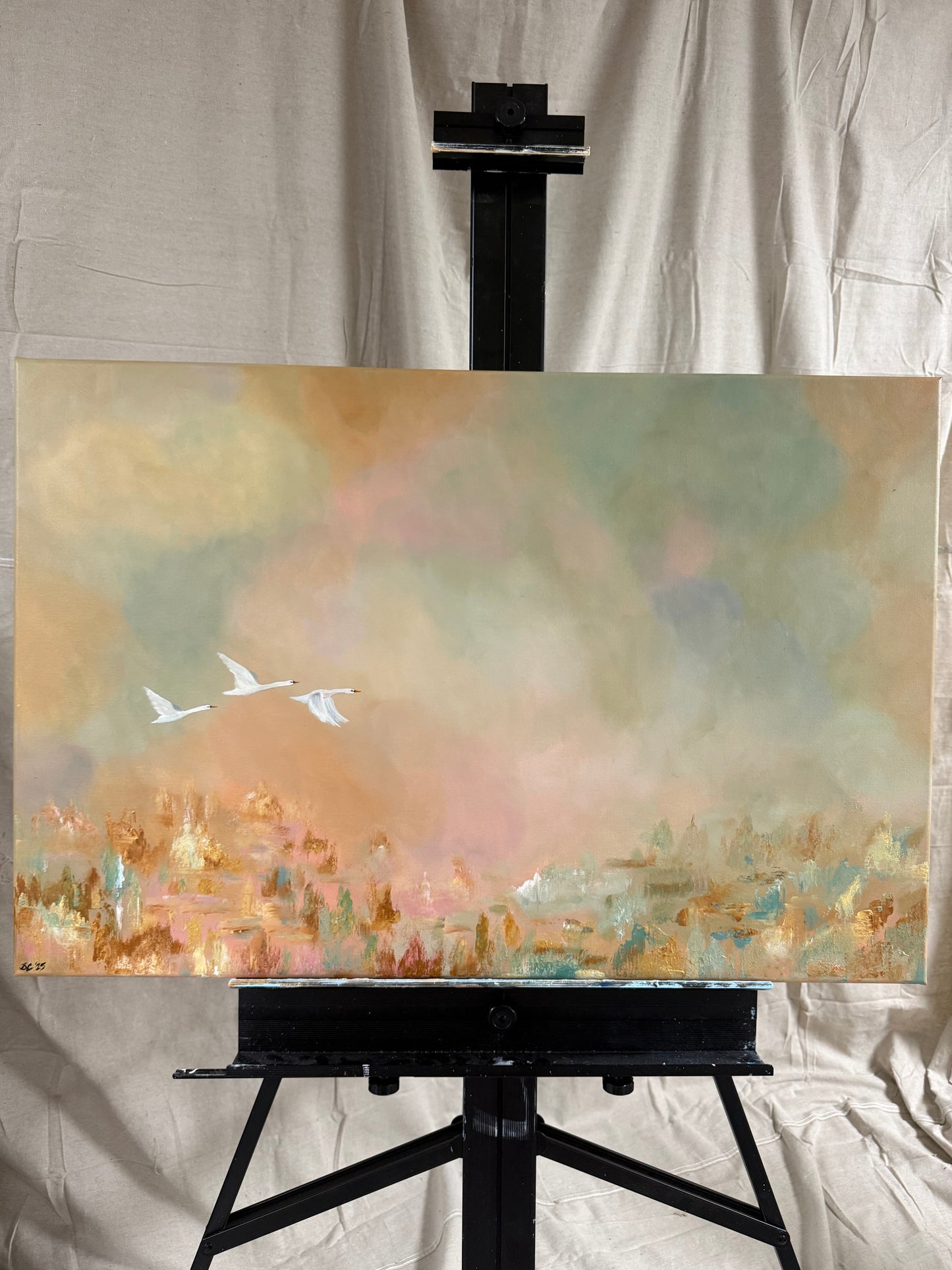 Swan Song Original Painting