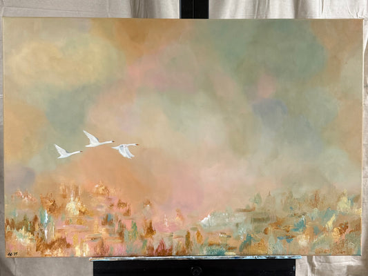 Swan Song Original Painting