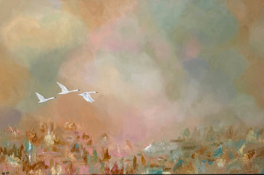 Swan Song Original Painting