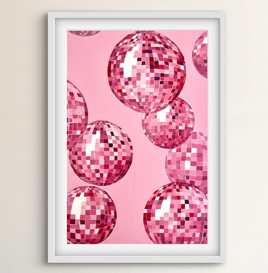 Pink Disco Poster Print