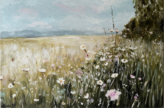 SOLD- Wildflower Field Original Painting